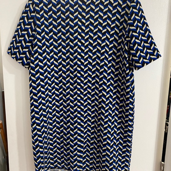 Zara mini dress size US L blue and white - Picture 2 of 3
